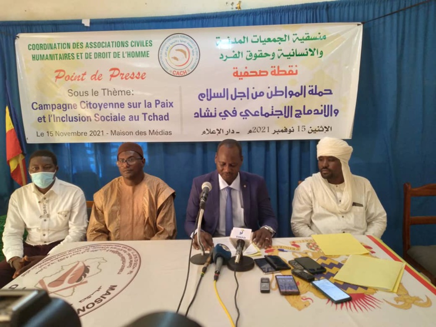 Tchad : la CACHD lance une campagne citoyenne sur la paix et l'inclusion sociale Tchad : la CACHD lance une campagne citoyenne sur la paix et l'inclusion sociale