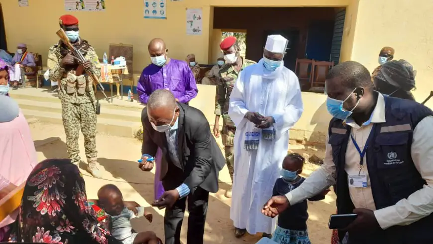 Tchad : la vaccination des enfants du Batha contre la poliomyélite se poursuit. © Hassan Djiddi Hassan/Alwihda Info