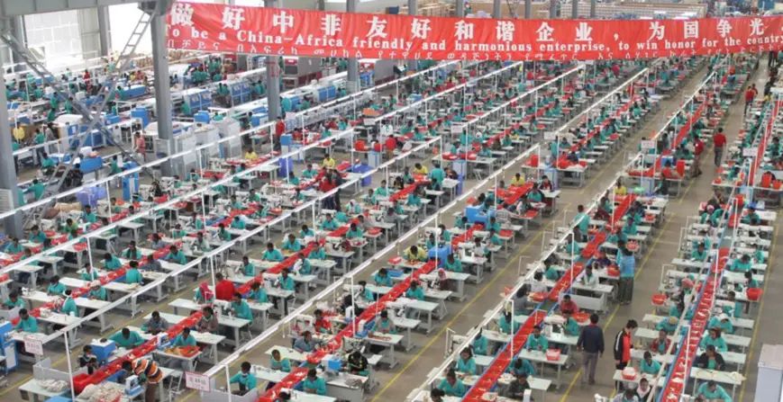 A manufacturing base invested and operated by Chinese footwear maker Huajian Group in Ethiopia. (Photo/Website of Huajian Group)