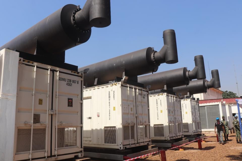 Centrafrique : une mini-centrale thermique inaugurée à Bangui. © DR