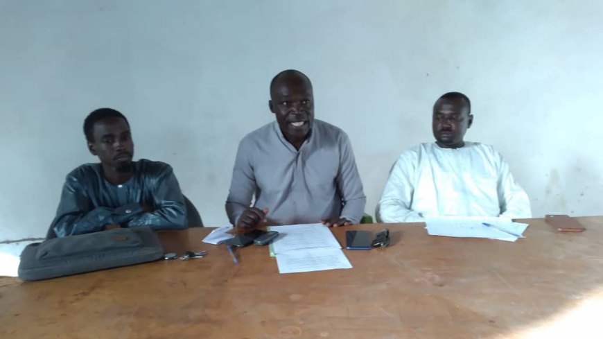 Innocent Topinaty, président du Rassemblement des jeunes cadres pour le soutien au Conseil militaire de transition (CMT). © Golmem Ali/Alwihda Info Innocent Topinaty, président du Rassemblement des jeunes cadres pour le soutien au Conseil militaire de transition (CMT). © Golmem Ali/Alwihda Info