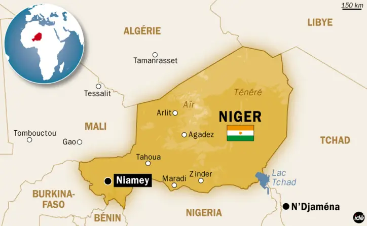 Carte du Niger. Crédit photo : Sources