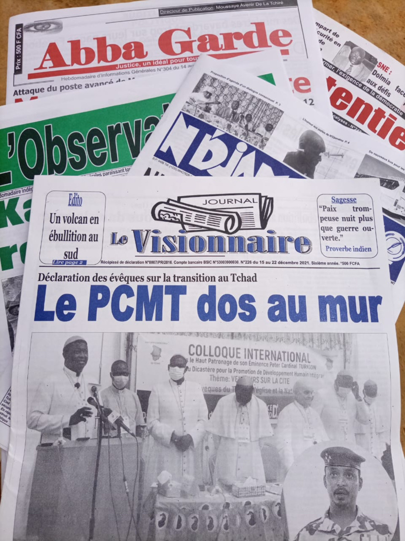 Tchad : la revue de la presse du 13 au 19 décembre 2021 Tchad : la revue de la presse du 13 au 19 décembre 2021