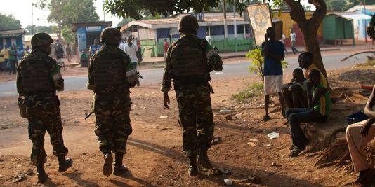 Des soldats de la MISCA en Centrafrique. Crédit photo : AP/Rebecca Blackwell