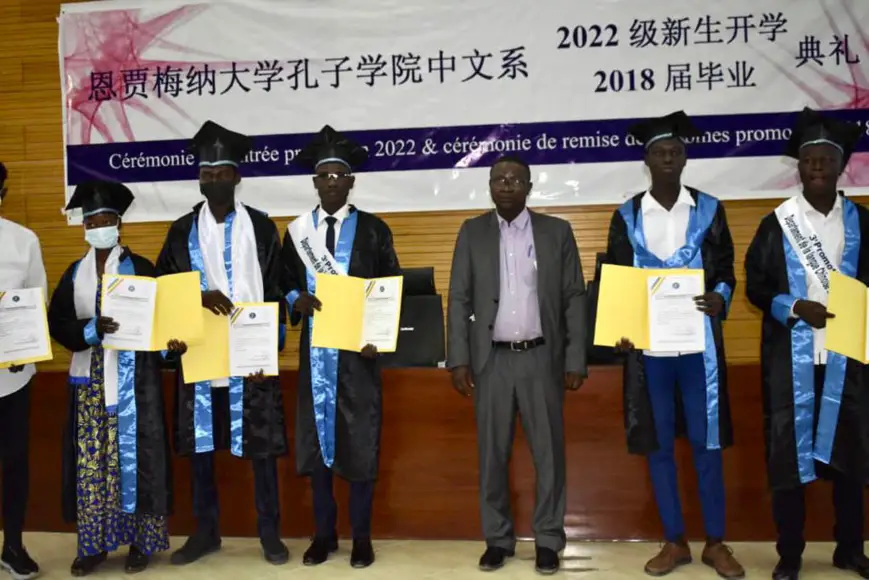 Tchad : 47 lauréats de la 3ème promotion en licence de lettres chinoises primés