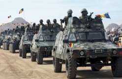 Un convoi de l'armé tchadienne. Crédit photo : Sources