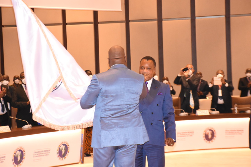 Passation de flambeau entre Sassou N'Guesso et Felix Tshisekedi
