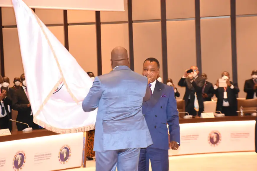 Passation de flambeau entre Sassou N'Guesso et Felix Tshisekedi