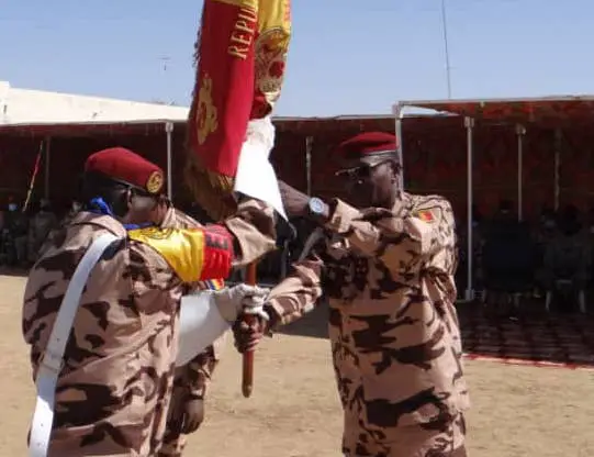 Tchad : le nouveau chef d'état-major de l'armée de terre installé. © Atpe