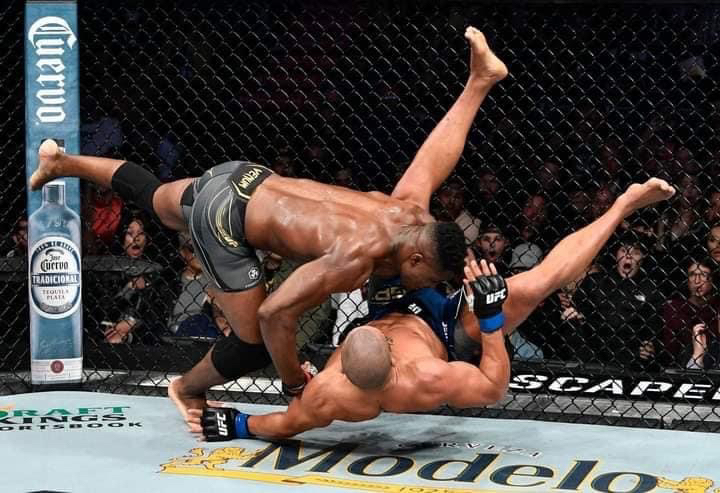 Sport : le camerounais Ngannou garde sa ceinture de champion du monde de MMA. © DR