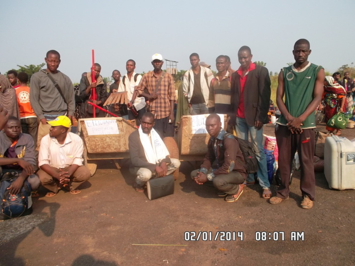 Les étudiants tchadiens bloqués à Bangui.