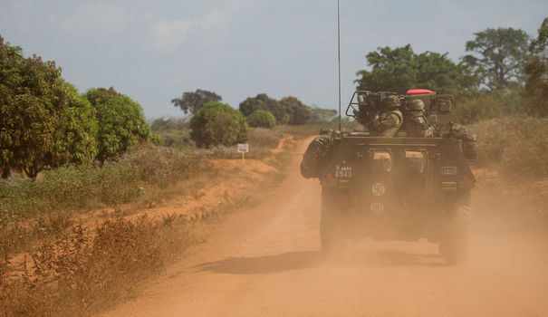 Un véhicule de l'armée française en Centrafrique. Crédit photo : AFP
