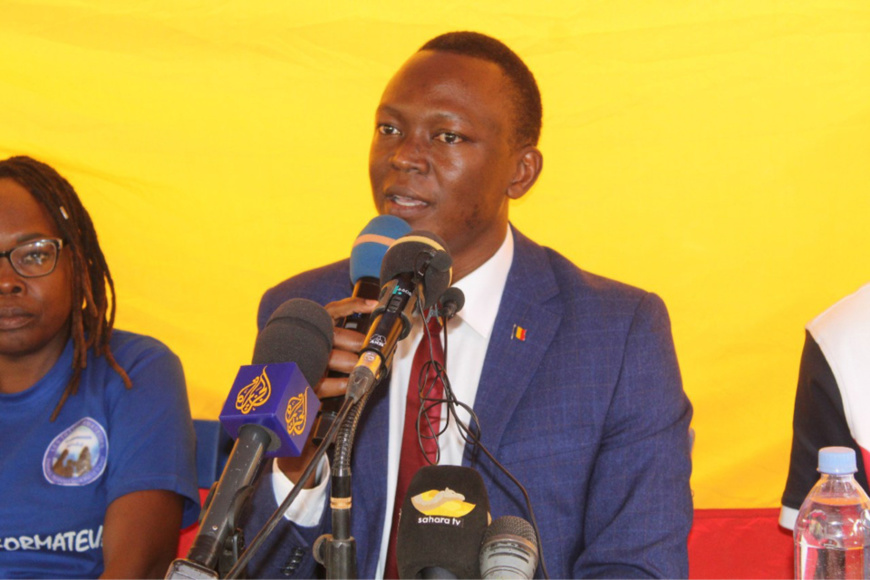 Tchad : formation entrepreneuriale empêchée ; Masra dénonce un "incident inadmissible". © Brahim Issa/Alwihda Info Tchad : formation entrepreneuriale empêchée ; Masra dénonce un "incident inadmissible". © Brahim Issa/Alwihda Info