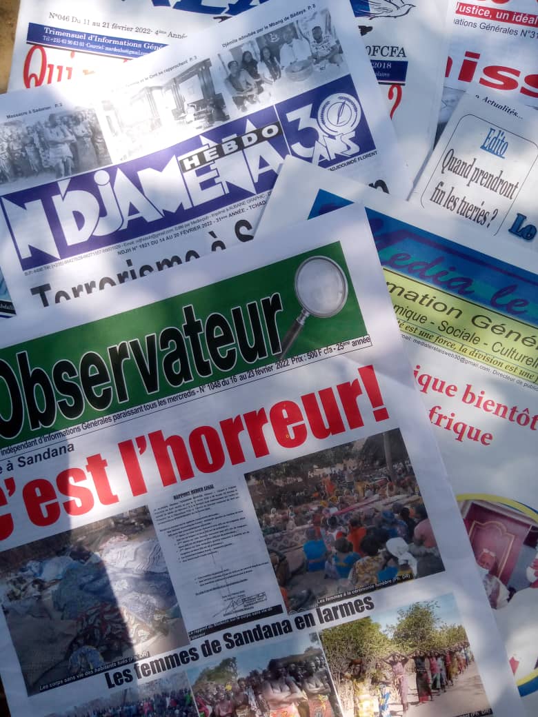 Tchad : la revue de presse du 14 au 20 février 2022