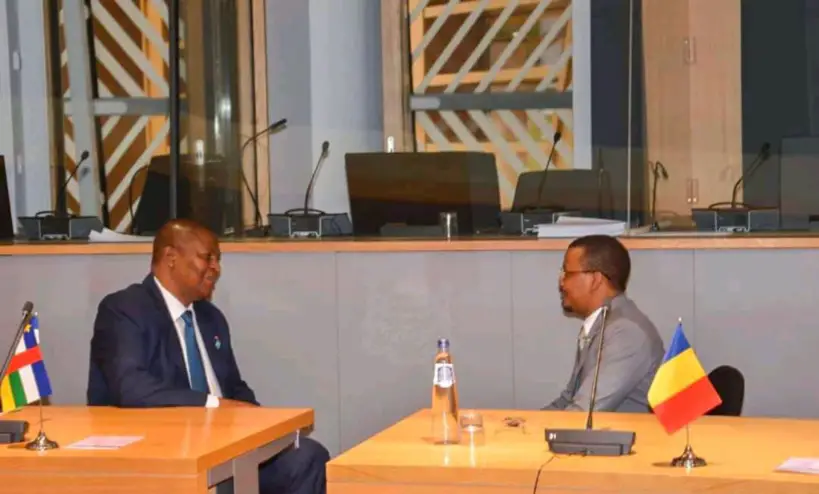 Tchad-RCA : tête-à-tête entre Mahamat Idriss Deby et Touadera à Bruxelles