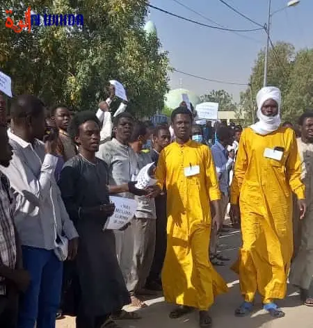 Tchad : les étudiants de l'UNABA protestent contre la grève des enseignants
