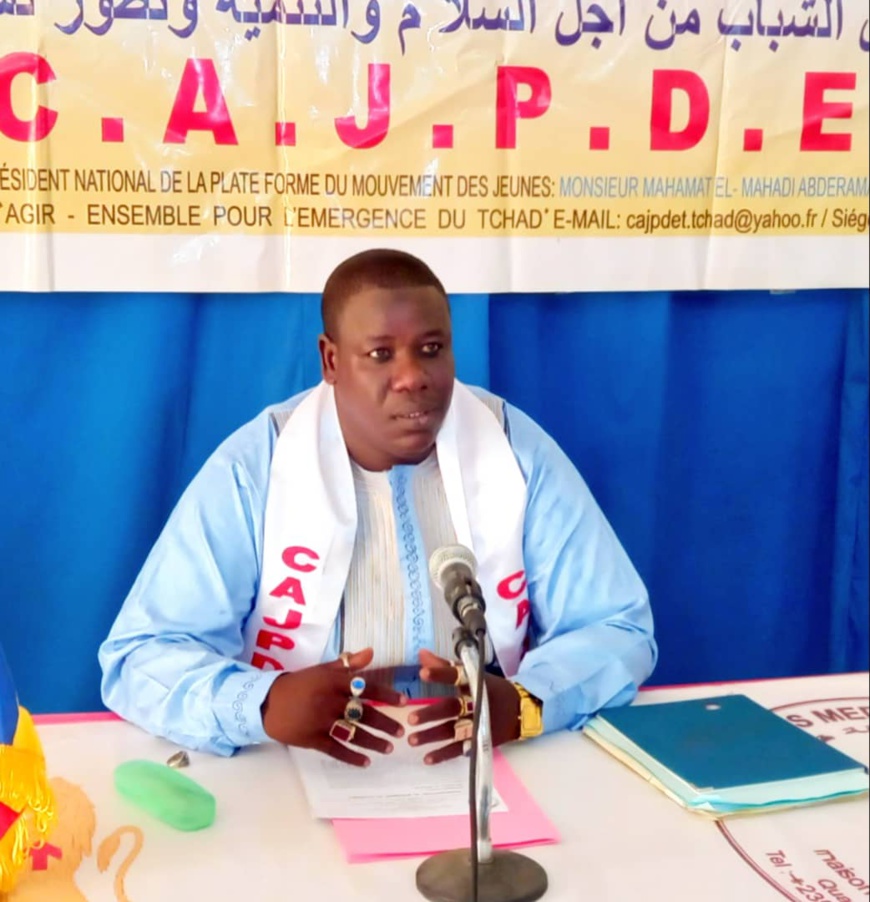 Tchad : le CAJPDET appelle la jeunesse à soutenir les autorités de transition Tchad : le CAJPDET appelle la jeunesse à soutenir les autorités de transition