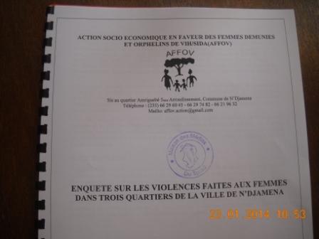 Tchad : L’Association AFFOV fait une révélation accablante sur la Violence faites aux femmes © Alwihda Info/MR Tchad : L’Association AFFOV fait une révélation accablante sur la Violence faites aux femmes © Alwihda Info/MR