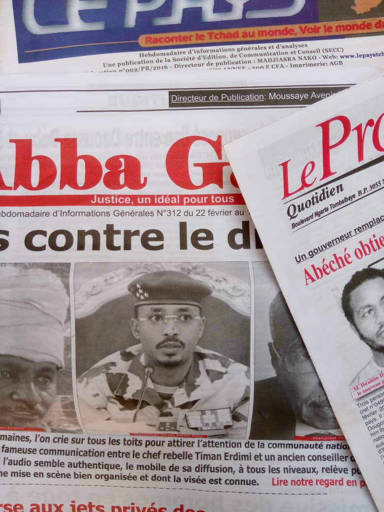 Tchad : la revue de la presse du 21 au 27 février 2022. Tchad : la revue de la presse du 21 au 27 février 2022.