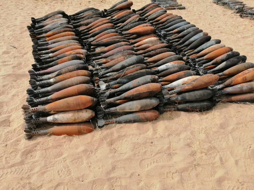Tchad : dépollution des munitions dans le Nord Kanem par le HCND Tchad : dépollution des munitions dans le Nord Kanem par le HCND