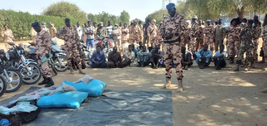 Tchad : la gendarmerie présente 13 présumés malfrats et une saisie de faux billets
