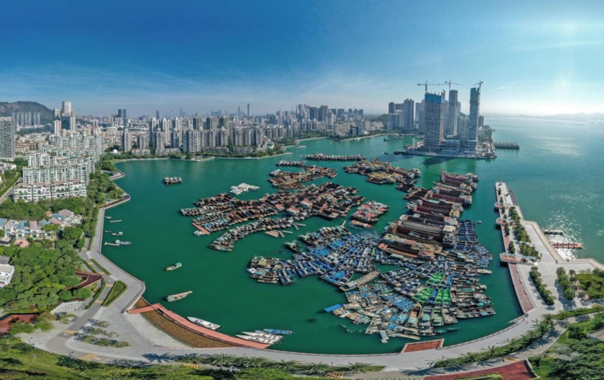 Photo taken on Oct. 19, 2021 shows Yuren wharf in Shenzhen, south China’s Guangdong province. (Photo by Wang Meiyan/People’s Daily Online)