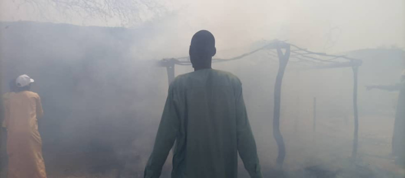 Tchad : un incendie ravage des habitations à Goz Beïda Tchad : un incendie ravage des habitations à Goz Beïda