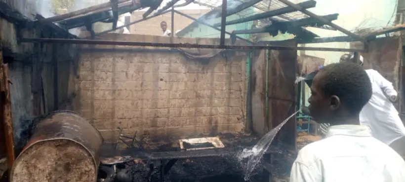 N’Djamena : un hangar incendié par des enfants à Ndjari