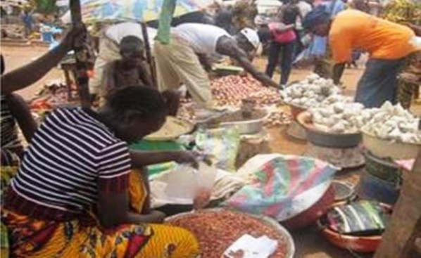 Marché en Centrafrique. Crédit photo : Sources