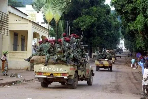 Des soldats de la garde présidentielle à N'Djamena. Crédit photo : Sources