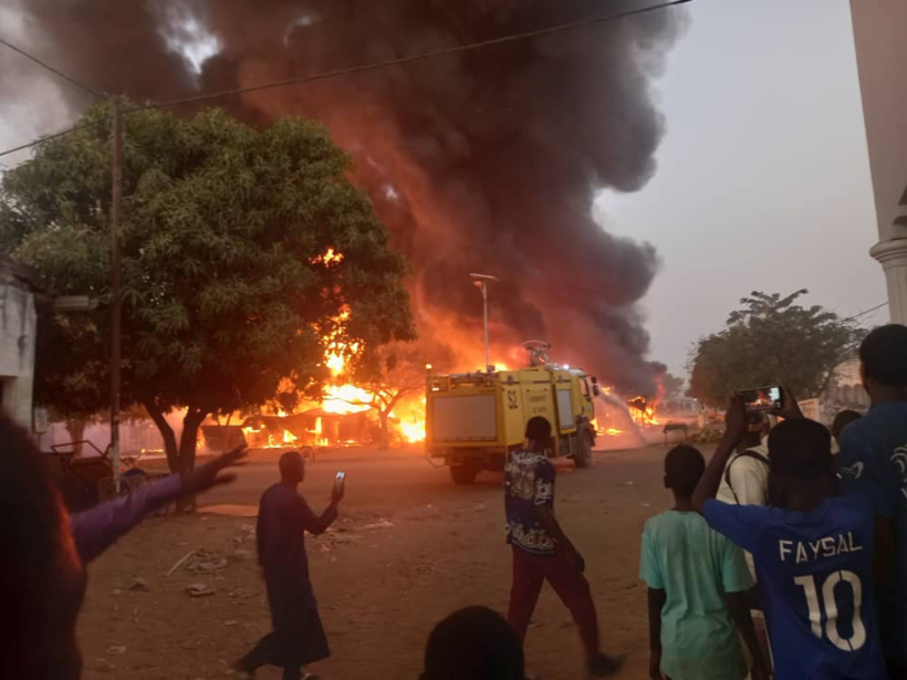 Tchad : un incendie au marché moderne de Sarh Tchad : un incendie au marché moderne de Sarh