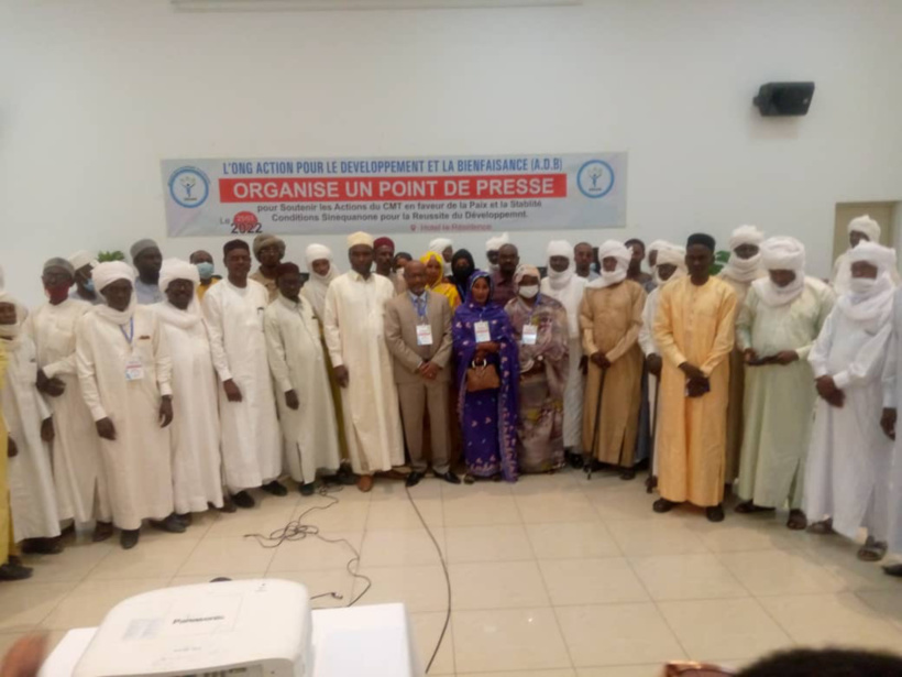 Tchad : l'ONG/ADB estime que le CMT a favorisé un climat de paix et de sécurité
