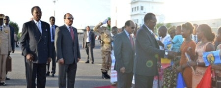 Idriss Deby en visite en Mauritanie le 28 novembre 2013. Crédit photo : journaldutchad