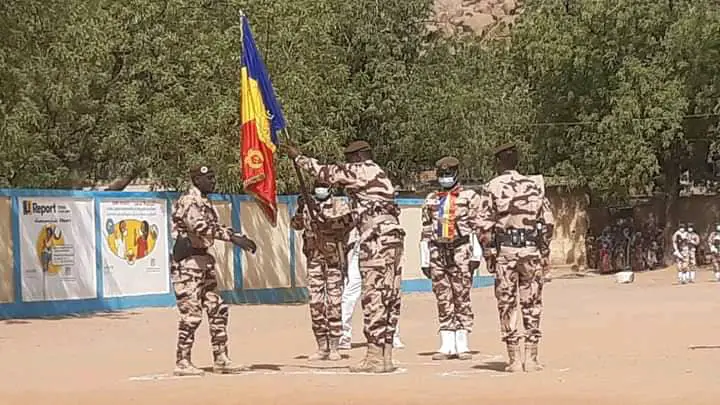 Tchad : le nouveau commandant de groupement n°4 de la GNNT installé au Guéra
