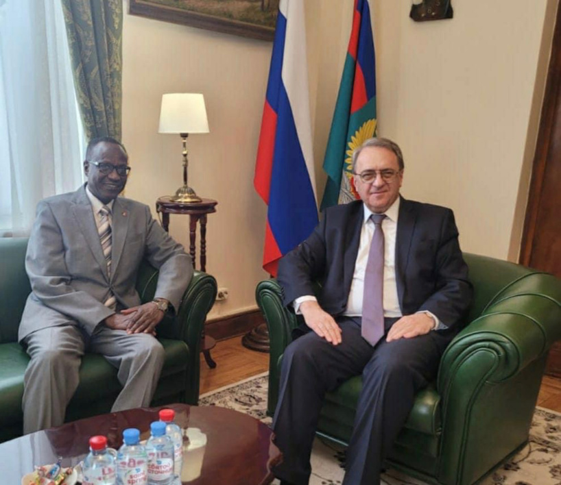 Russie : l'ambassadeur du Tchad a rencontré le vice-ministre des Affaires étrangères. © DR Russie : l'ambassadeur du Tchad a rencontré le vice-ministre des Affaires étrangères. © DR
