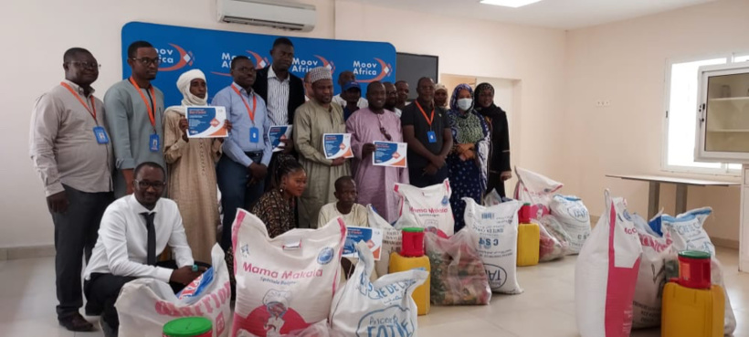 Tchad : Moov Africa offre des produits alimentaires aux 5 heureux gagnants de la promotion Ramadan Moov Money 2022 Tchad : Moov Africa offre des produits alimentaires aux 5 heureux gagnants de la promotion Ramadan Moov Money 2022