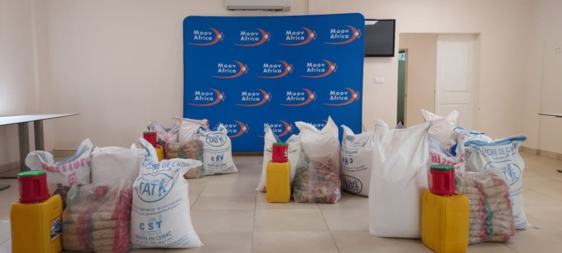 Tchad : Moov Africa offre des produits alimentaires aux 5 heureux gagnants de la promotion Ramadan Moov Money 2022