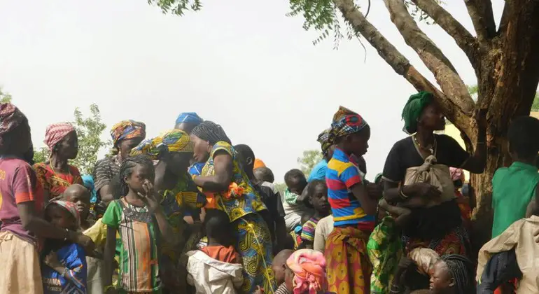 HCR/Ezzat Habib Chami. De nouveaux réfugiés, principalement des femmes et des enfants, fuyant une récente flambée de violence dans le nord-ouest de la République centrafricaine (RCA) au Tchad.