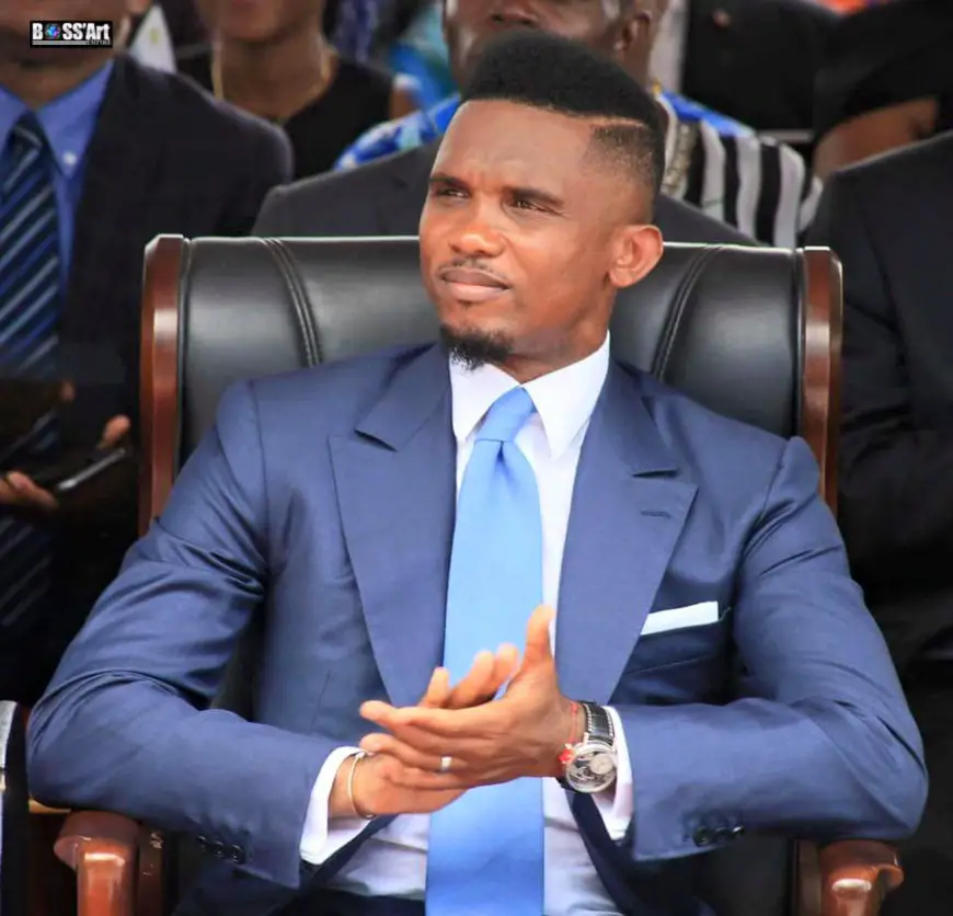 Samuel Eto’o Fils, le président de la Fédération camerounaise de football.