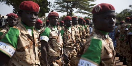 Soldats tchadiens en Centrafrique. Photo : © AFP