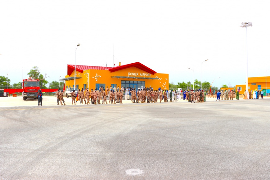 Tchad : un nouvel aéroport inauguré à Ronier. © Min. Pétrole Tchad : un nouvel aéroport inauguré à Ronier. © Min. Pétrole