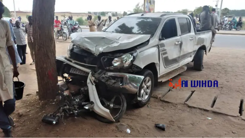 N'Djamena : un automobiliste percute accidentellement des motocyclistes, 1 mort et 3 blessés