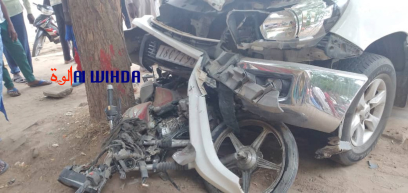 N'Djamena : un automobiliste percute accidentellement des motocyclistes, 1 mort et 3 blessés N'Djamena : un automobiliste percute accidentellement des motocyclistes, 1 mort et 3 blessés