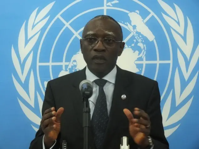 Le représentant spécial du Secrétaire Général des Nations Unies en Centrafrique, Général Babacar Guèye. Photo : Sources
