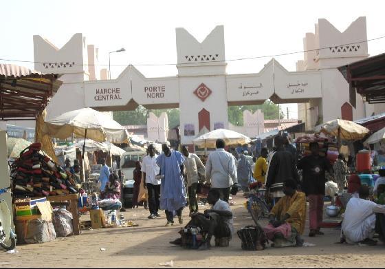 L'entrée du grand marché de N'Djamena. Crédit photo : Sources