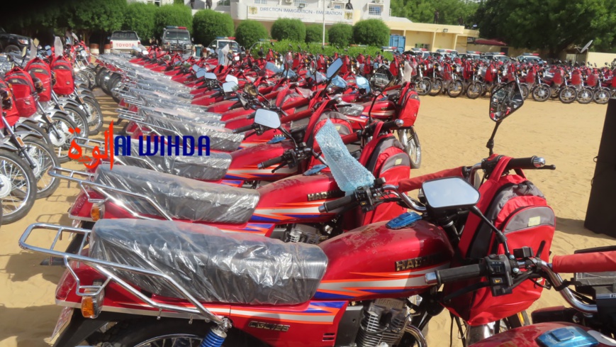 Tchad : la Police nationale reçoit 200 motos