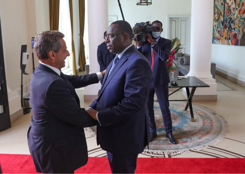 Afrique : Macky Sall a reçu l'ex-président français Nicolas Sarkozy Afrique : Macky Sall a reçu l'ex-président français Nicolas Sarkozy
