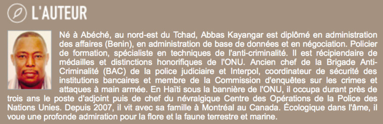 Tchad : "La déchirure", le premier livre de Abbas Kayangar Tchad : "La déchirure", le premier livre de Abbas Kayangar