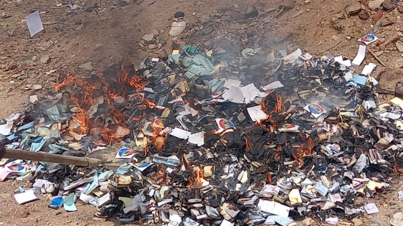 Tchad : incinération des valeurs et souches à Abéché Tchad : incinération des valeurs et souches à Abéché