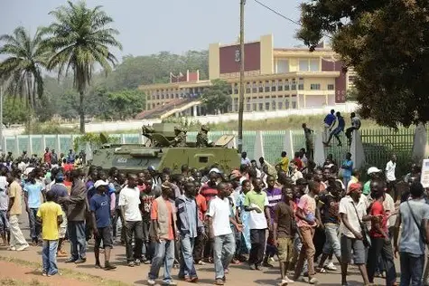 Un rassemblement à Bangui. AFP